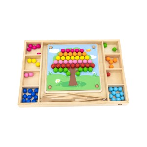 ДРВЕНА ИГРАЧКА ТАБЛА ЗА ИГРА СО МОНИСТРА CATCH AND MATCH VIGA