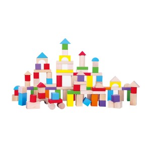 ДРВЕНА ИГРАЧКА КОЦКИ BLOCKS SET 100пар VIGA