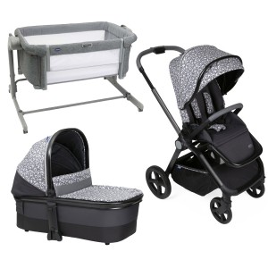 КОЛИЧКА DUO MYSA CHARMING GREY CHICCO+ ПОДАРОК КРЕВЕТЧЕ NEXT 2ME EVO